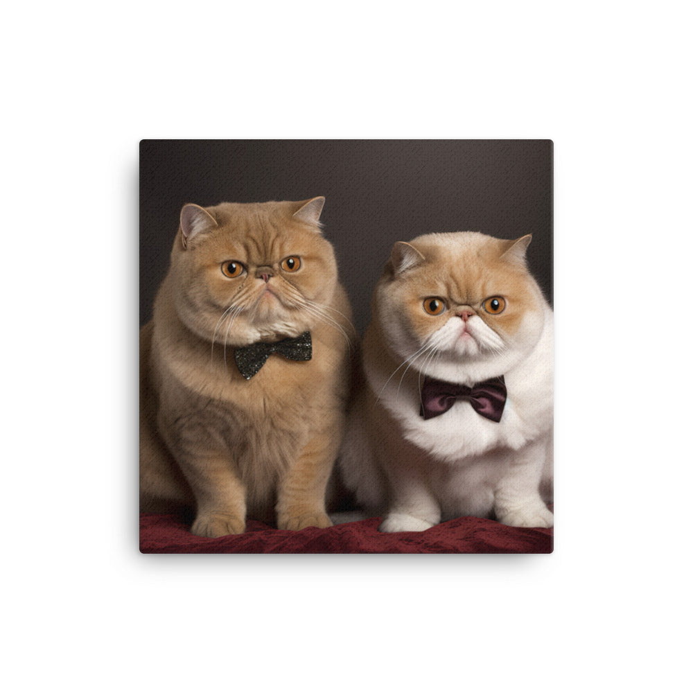 Exotic Shorthair Cat Canvas - PosterfyAI.com