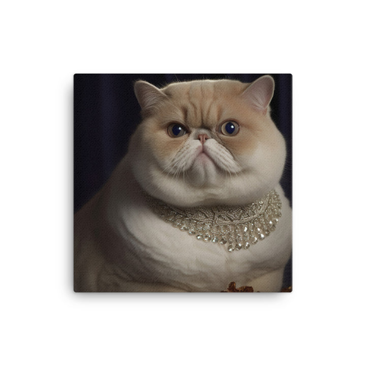 Elegance of Exotic Shorthair Adults Canvas - PosterfyAI.com
