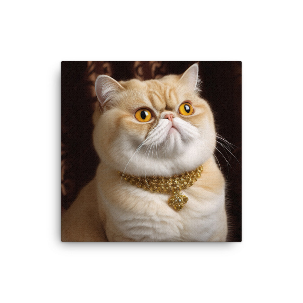 Elegance of Exotic Shorthair Adults Canvas - PosterfyAI.com