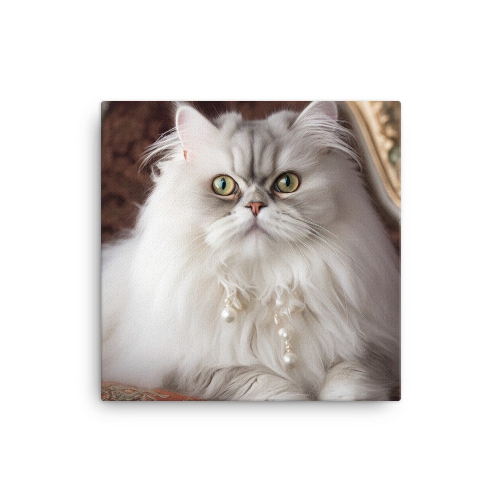 Glamorous Persian Portrait Canvas - PosterfyAI.com