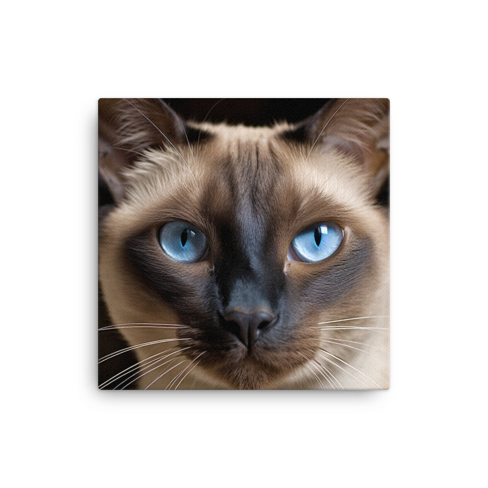 Majestic Siamese Beauty Canvas - PosterfyAI.com