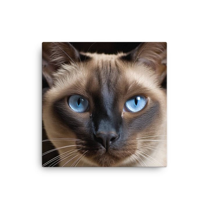 Majestic Siamese Beauty Canvas - PosterfyAI.com