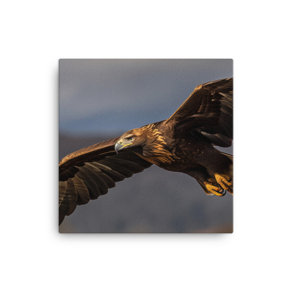 Golden Eagle soaring high in the sky Canvas - PosterfyAI.com