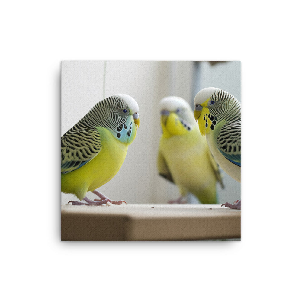 Budgerigar Canvas - PosterfyAI.com