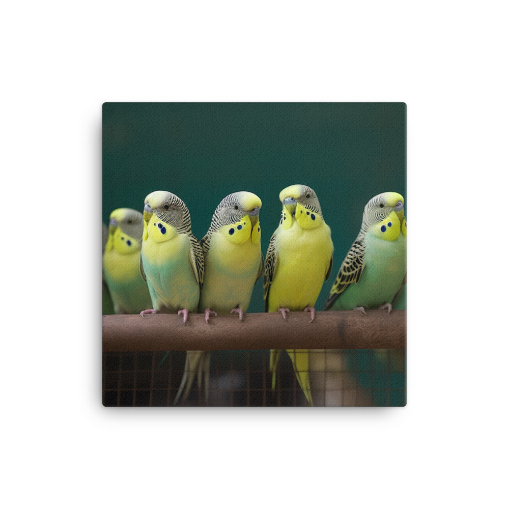 Budgerigar Canvas - PosterfyAI.com