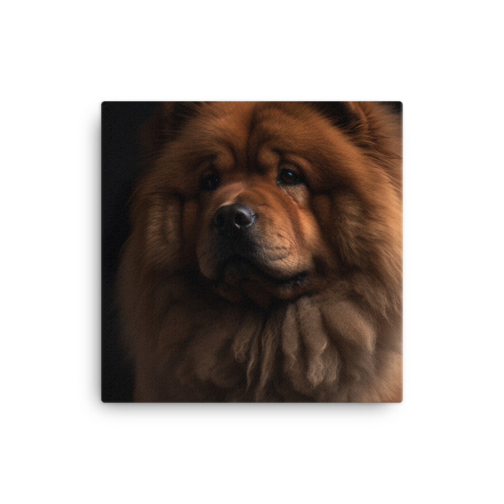 Chow Chow Sitting Proudly Canvas - PosterfyAI.com