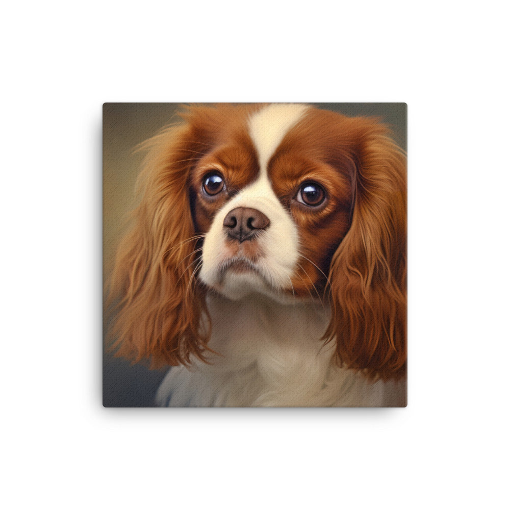 Cavalier King Charles Spaniel Canvas - PosterfyAI.com