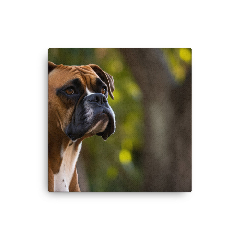 Boxer in the Park Canvas - PosterfyAI.com