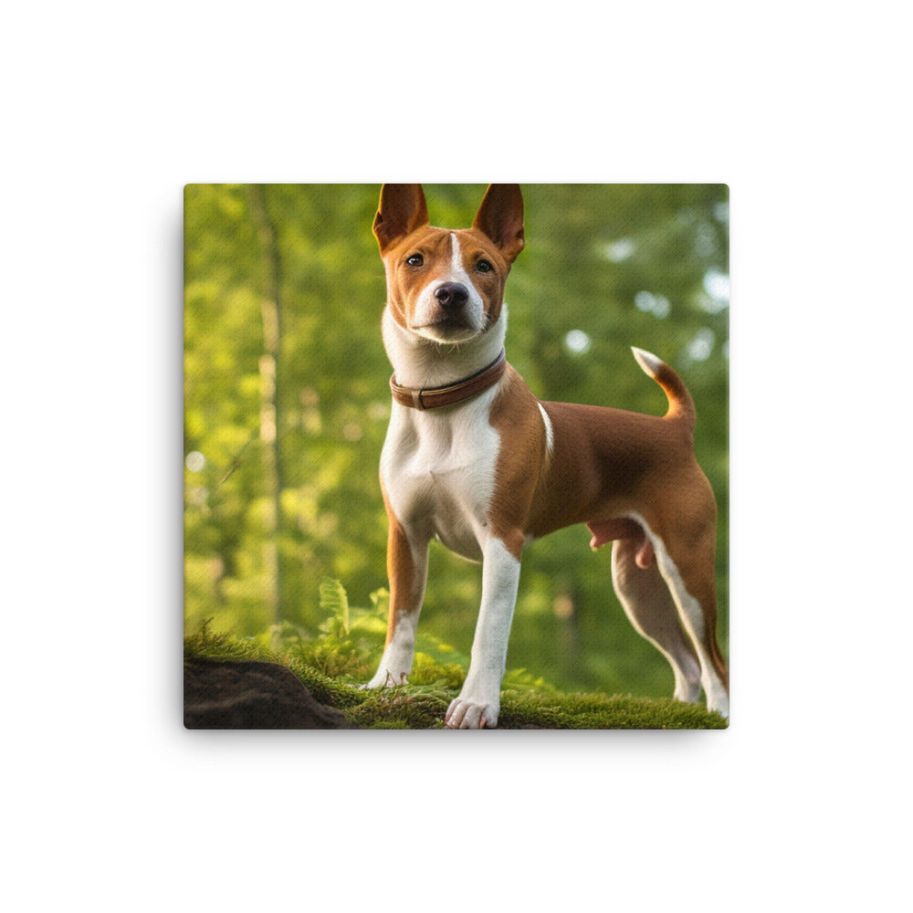 Basenji in Nature Canvas - PosterfyAI.com