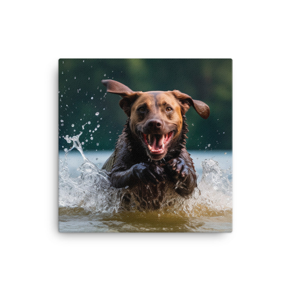 Labrador Retriever Canvas - PosterfyAI.com