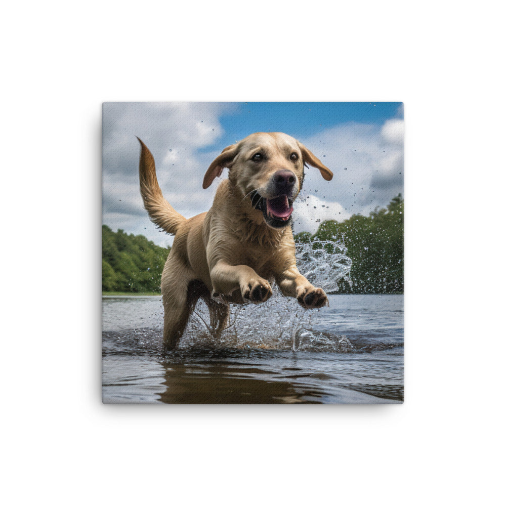 Labrador Retriever Canvas - PosterfyAI.com
