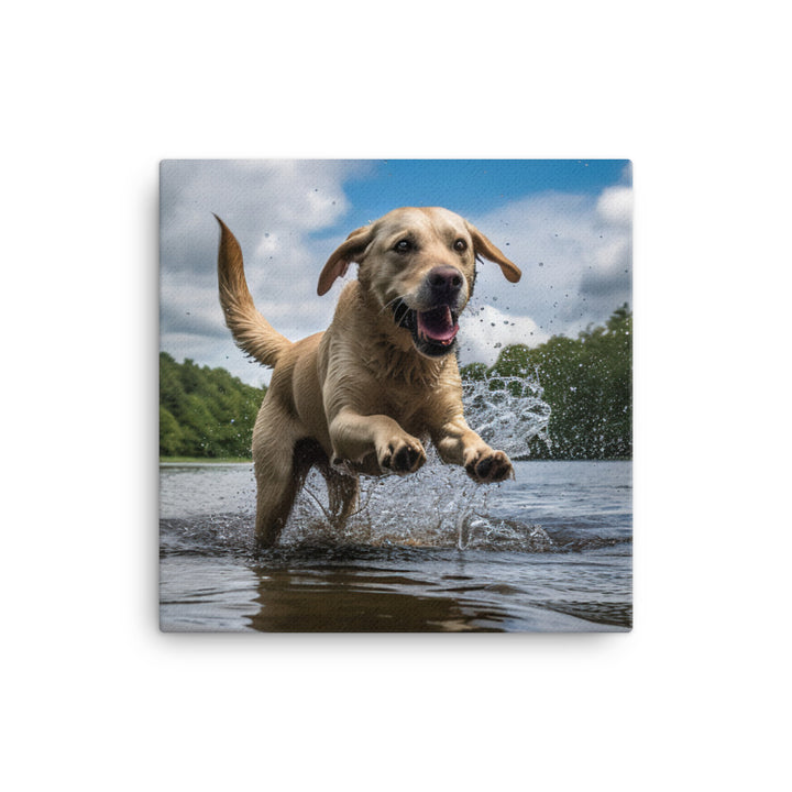 Labrador Retriever Canvas - PosterfyAI.com