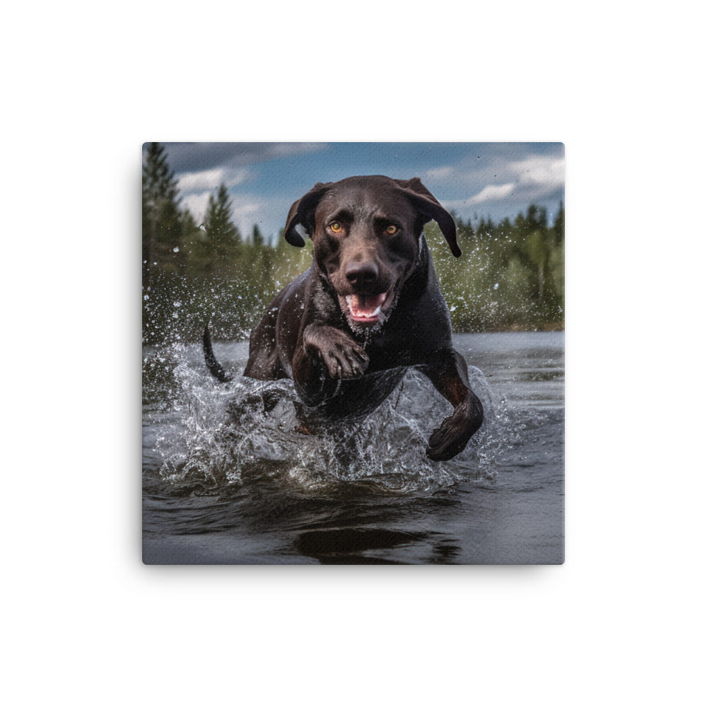 Labrador Retriever Canvas - PosterfyAI.com