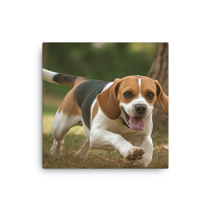 A day in the park with my Beagle Canvas - PosterfyAI.com