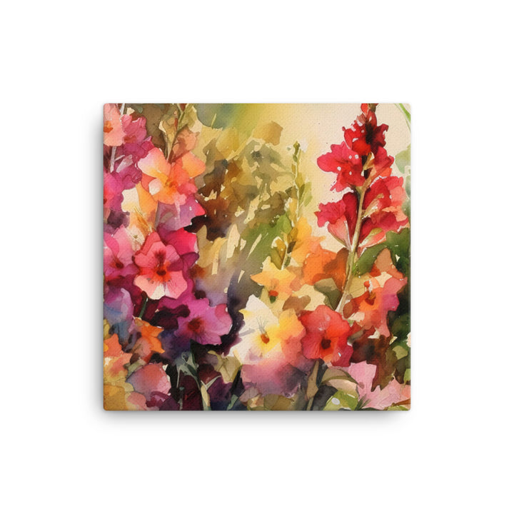 Snapdragons in Watercolor canvas - Posterfy.AI
