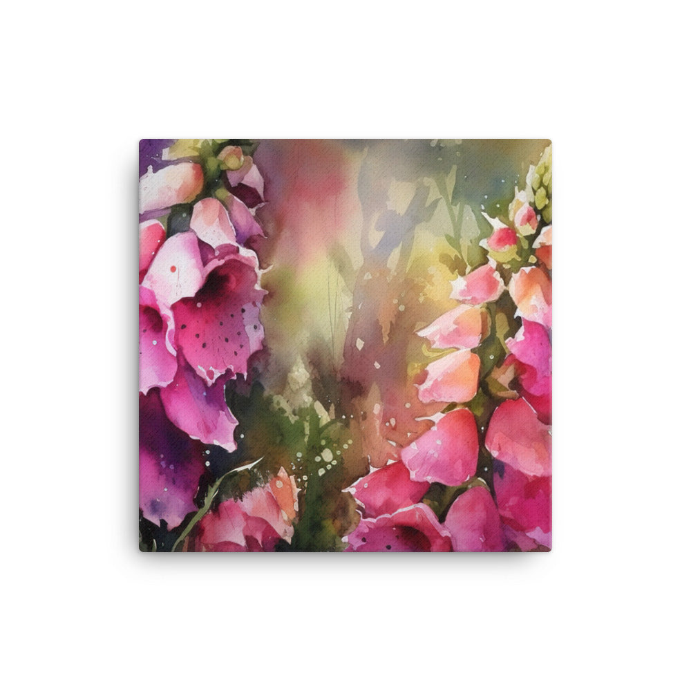 Majestic Foxgloves canvas - Posterfy.AI