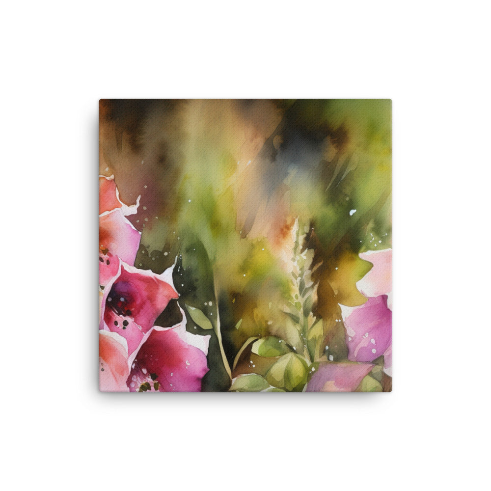 Majestic Foxgloves canvas - Posterfy.AI