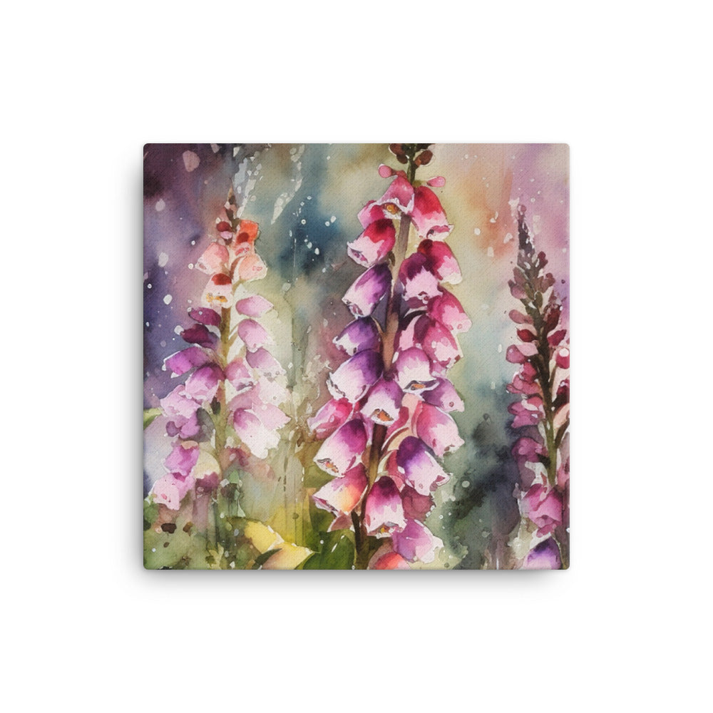 Majestic Foxgloves canvas - Posterfy.AI