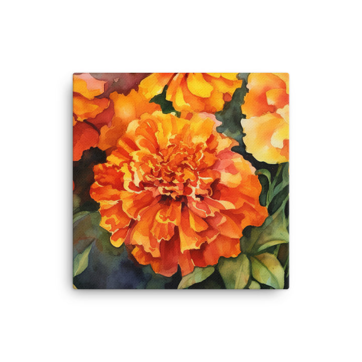 Marigolds in Full Bloom canvas - Posterfy.AI