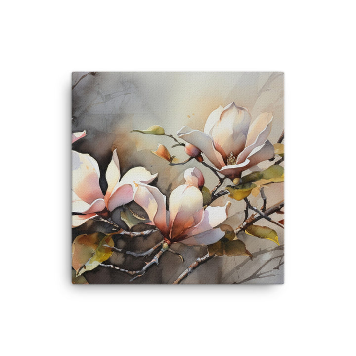 Magnolias in Tranquil Hues canvas - Posterfy.AI