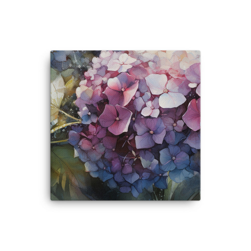 Majestic Hydrangeas canvas - Posterfy.AI