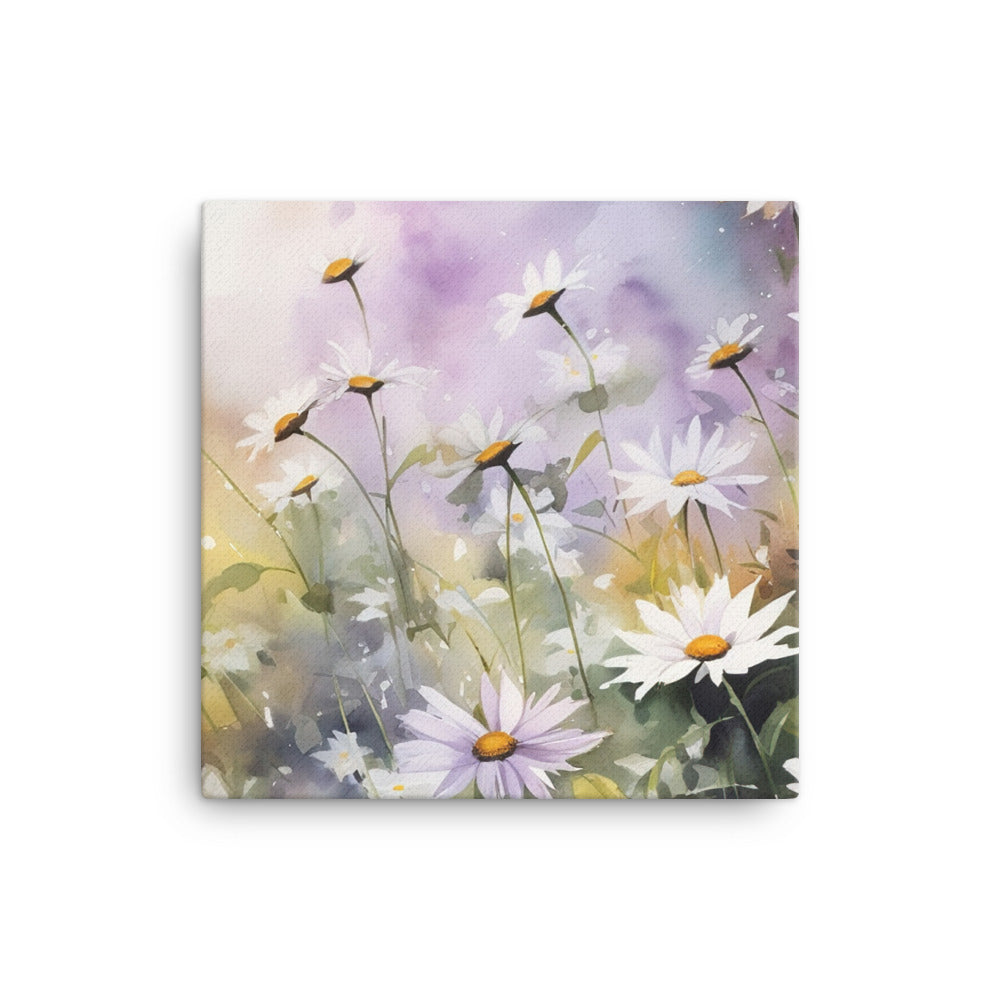 Daisies in Dreamy Pastels canvas - Posterfy.AI