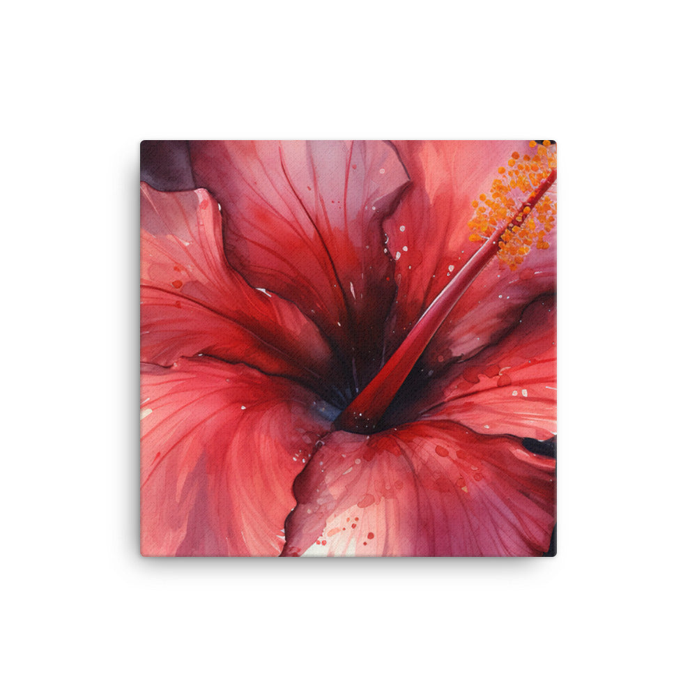 Magnificence of Hibiscus canvas - Posterfy.AI