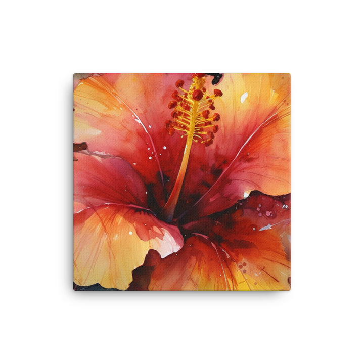 Beauty of Hibiscus canvas - Posterfy.AI