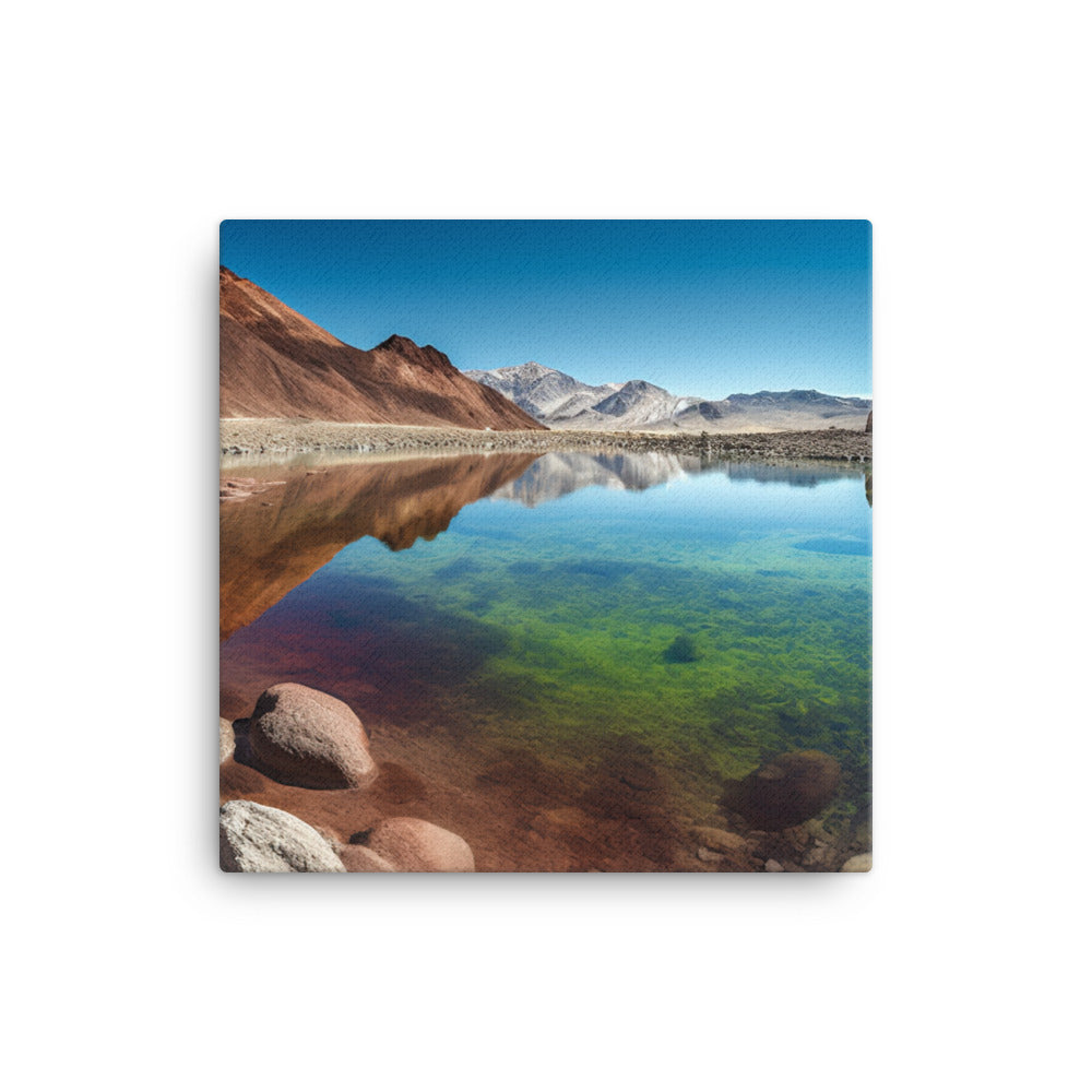 Vivid Reflections of Atacamas Oasis canvas - Posterfy.AI