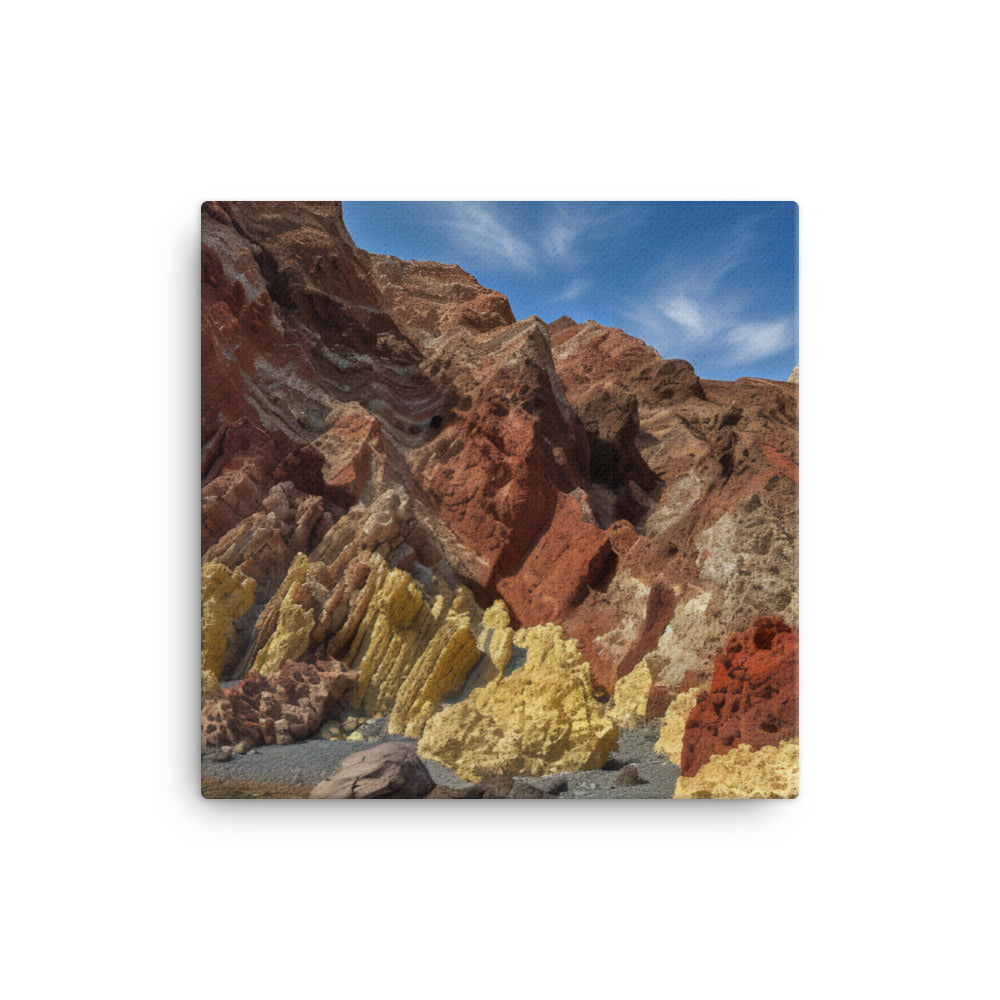 Volcanic Wonders of Nea Kameni canvas - Posterfy.AI