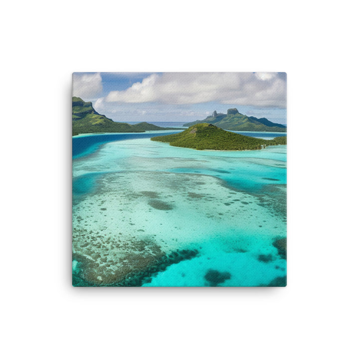 Turquoise Paradise canvas - Posterfy.AI