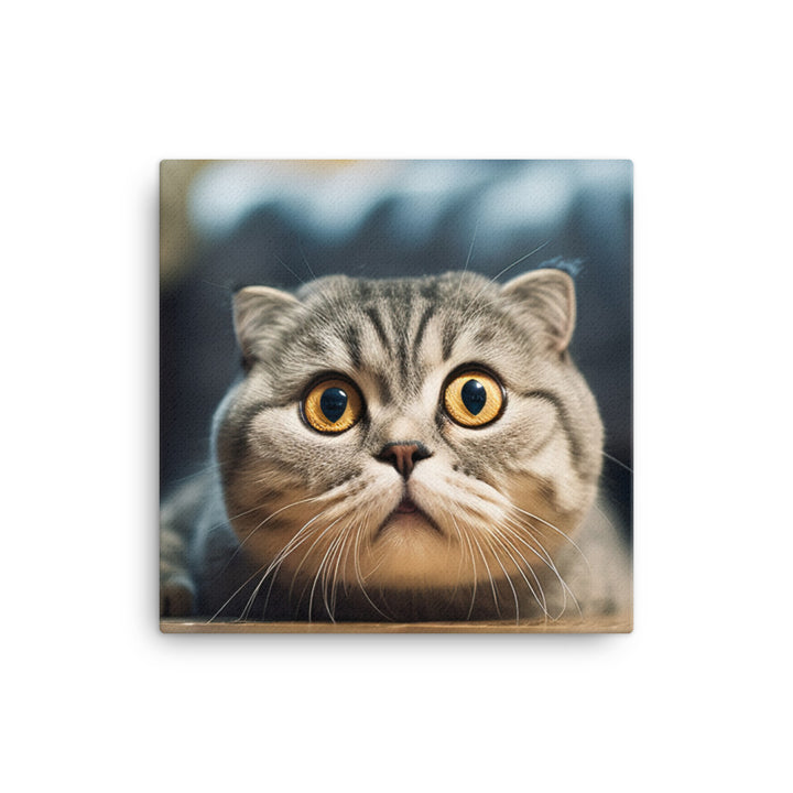 Captivating Scottish Fold canvas - Posterfy.AI