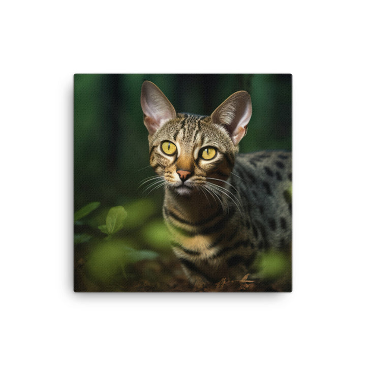 Ocicat Prowling at Night canvas - Posterfy.AI