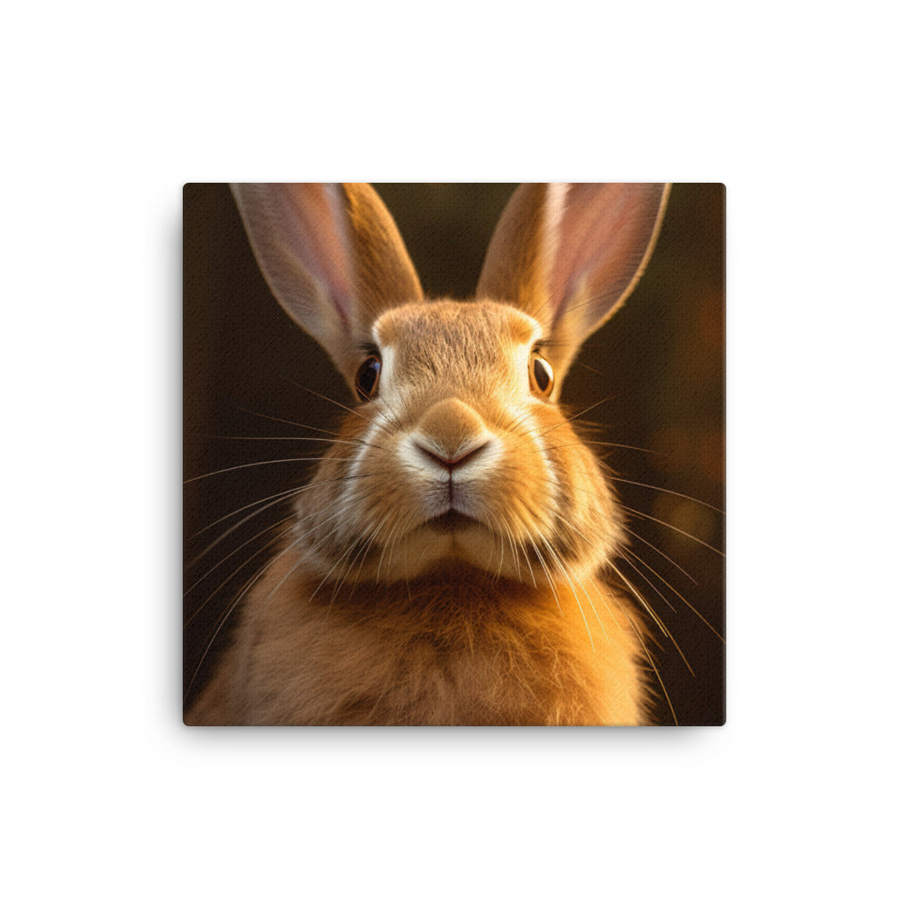 Beveren Bunny Canvas - PosterfyAI.com