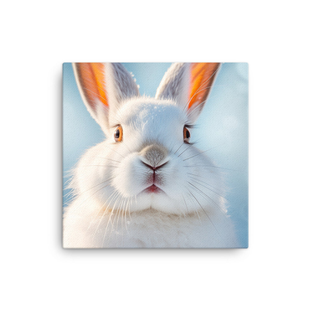 Florida White Bunny Canvas - PosterfyAI.com