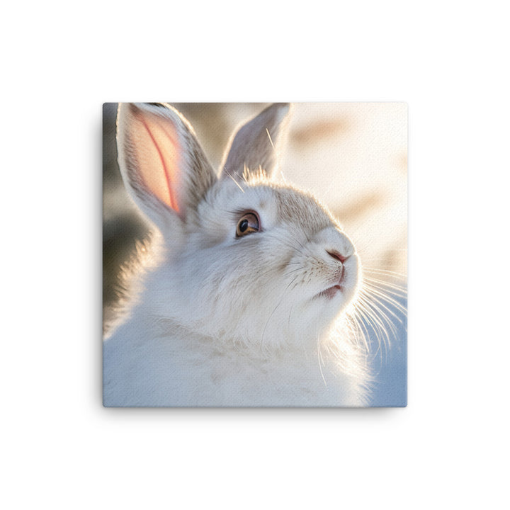 Florida White Bunny Canvas - PosterfyAI.com