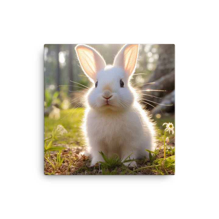 Florida White Bunny Canvas - PosterfyAI.com