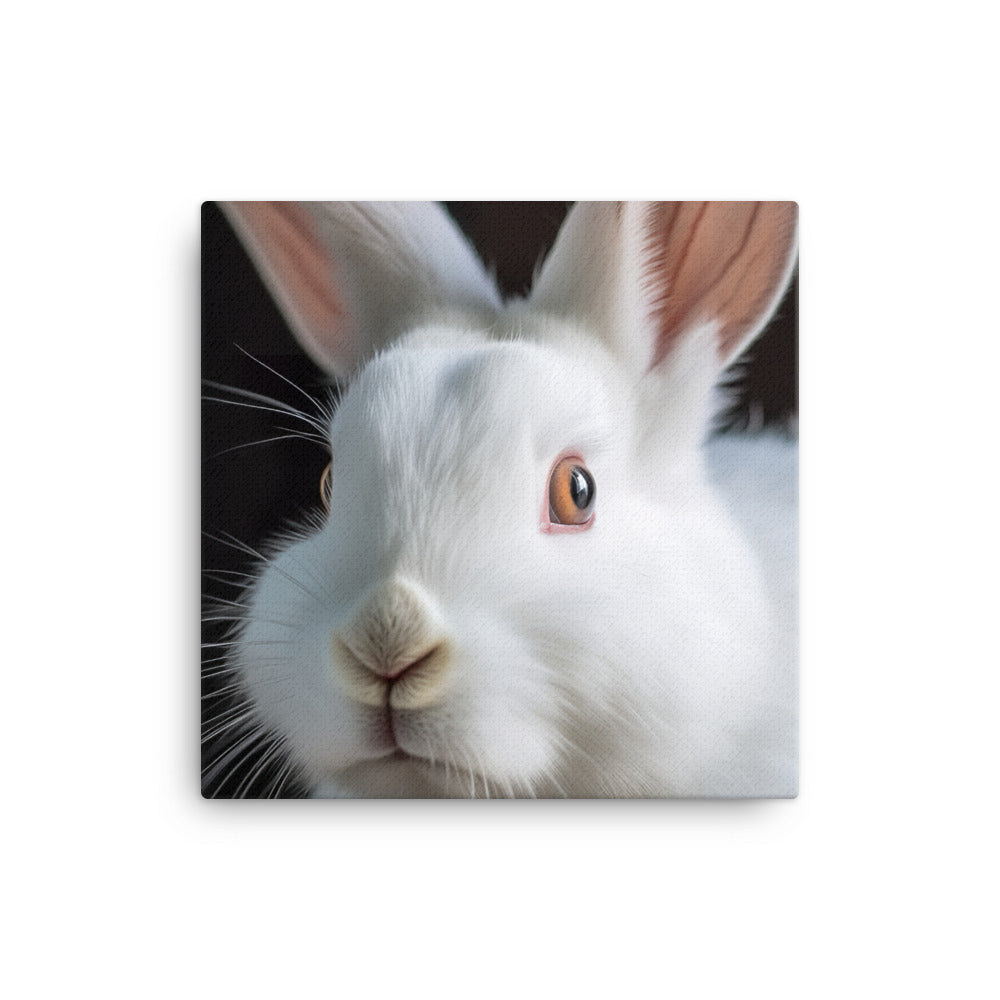 Florida White Bunny Canvas - PosterfyAI.com