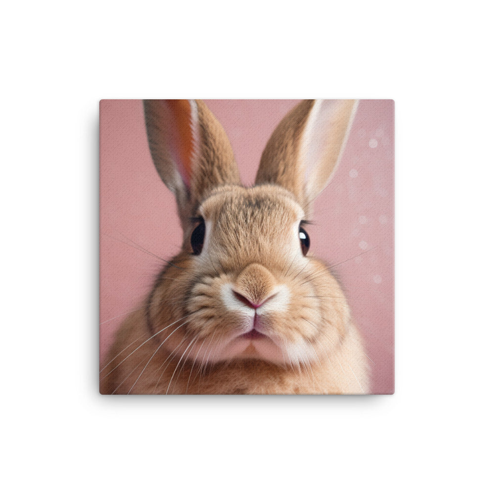 Mini Rex Bunny Canvas - PosterfyAI.com