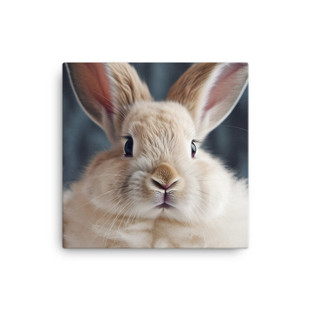 Mini Rex Bunny Canvas - PosterfyAI.com