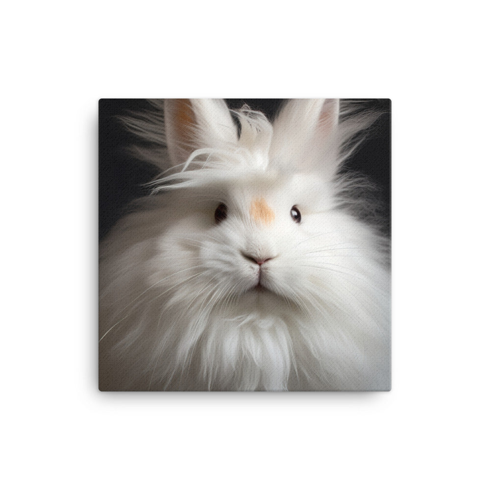 French Angora Bunny Canvas - PosterfyAI.com