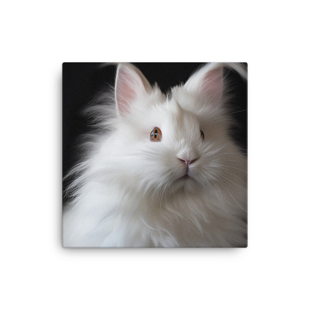 French Angora Bunny Canvas - PosterfyAI.com