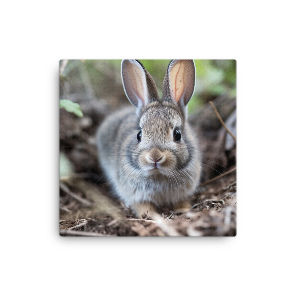 Adorable Rhinelander Bunny Canvas - PosterfyAI.com