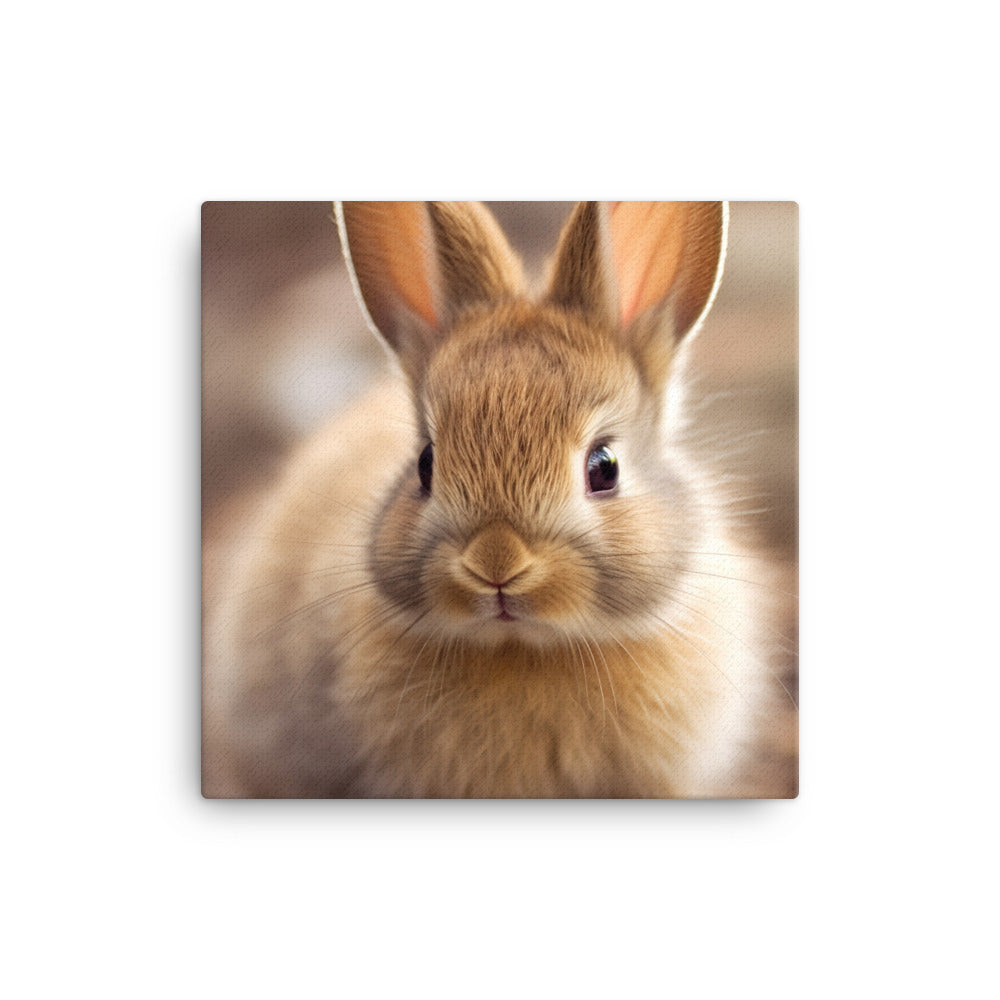 Adorable Rhinelander Bunny Canvas - PosterfyAI.com