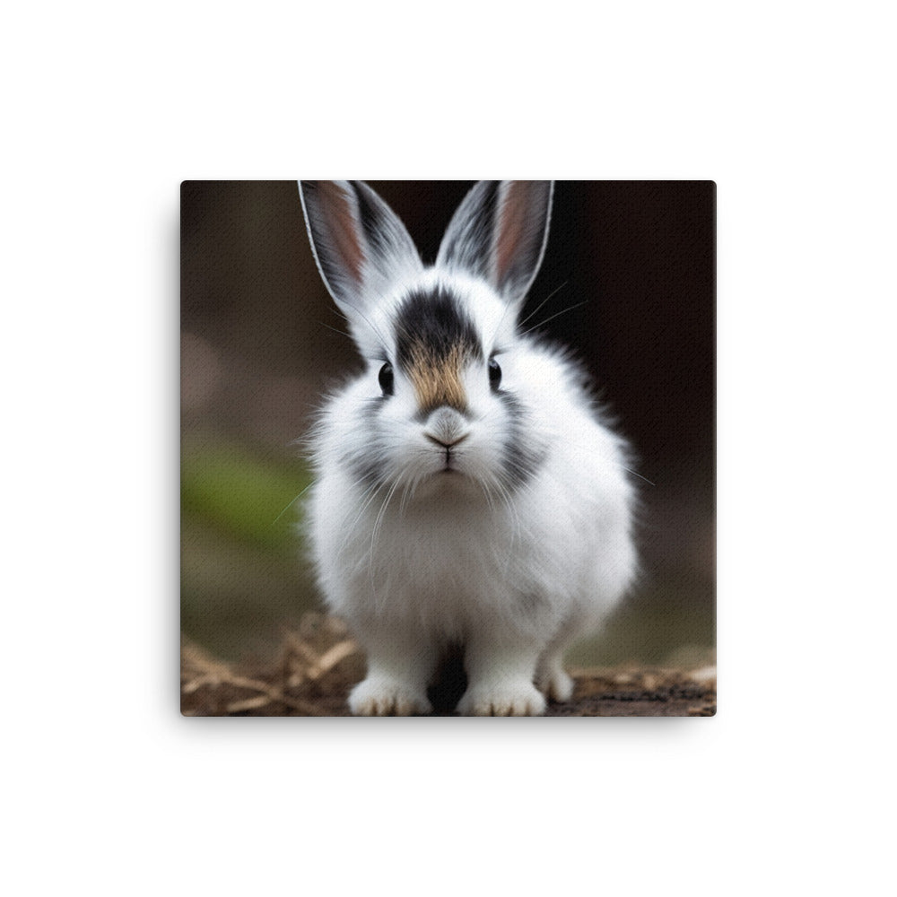 Dwarf Hotot Bunny Canvas - PosterfyAI.com