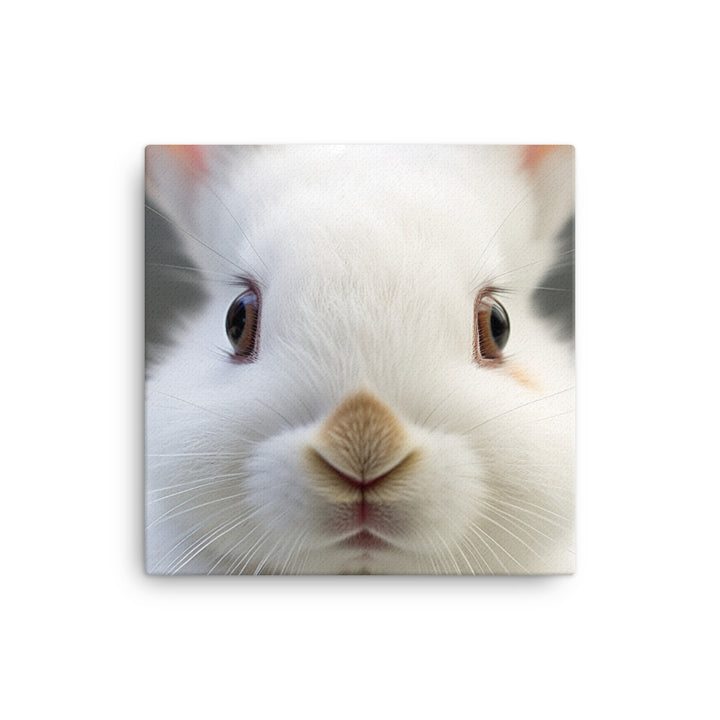 Charming Dwarf Hotot Bunny Canvas - PosterfyAI.com