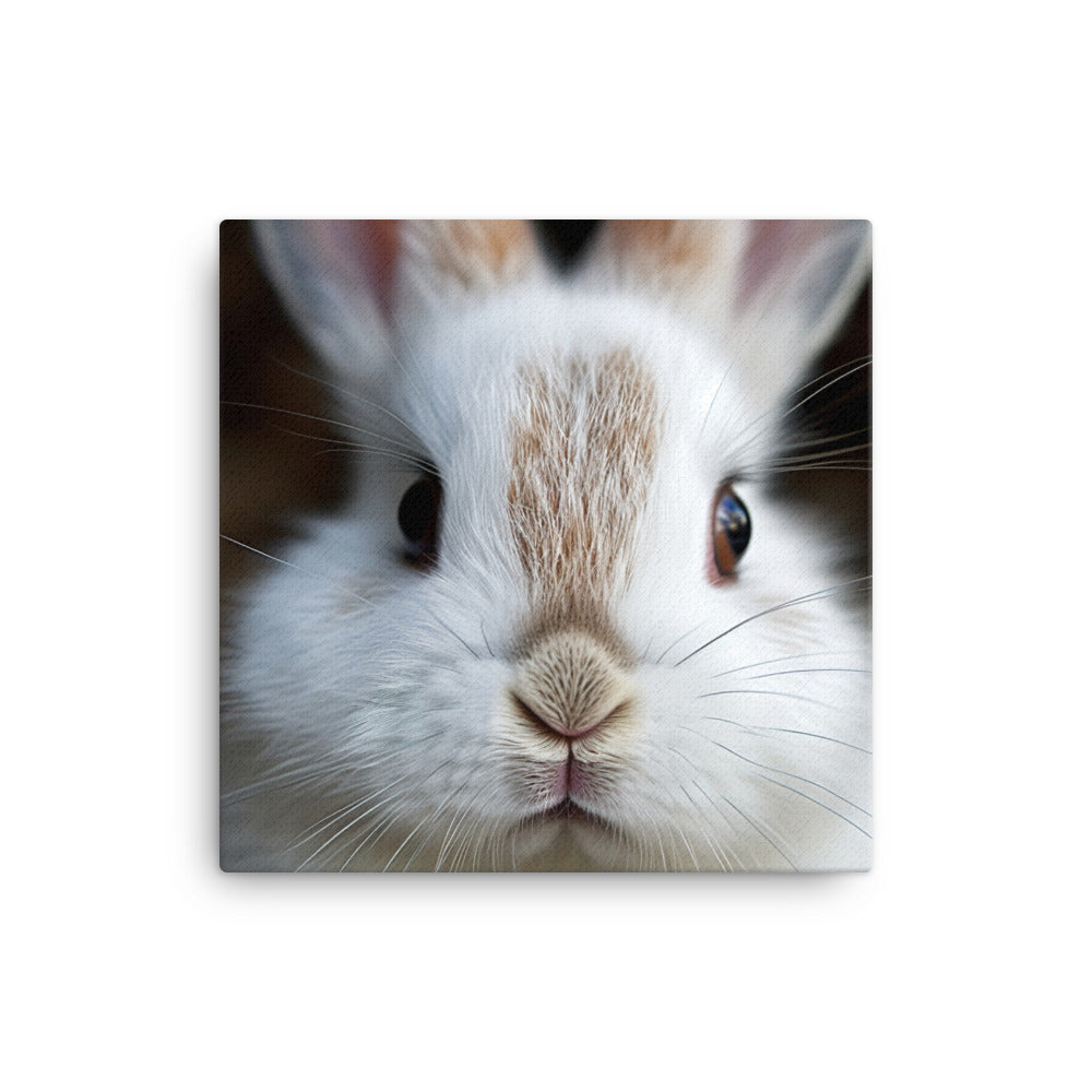 Charming Dwarf Hotot Bunny Canvas - PosterfyAI.com