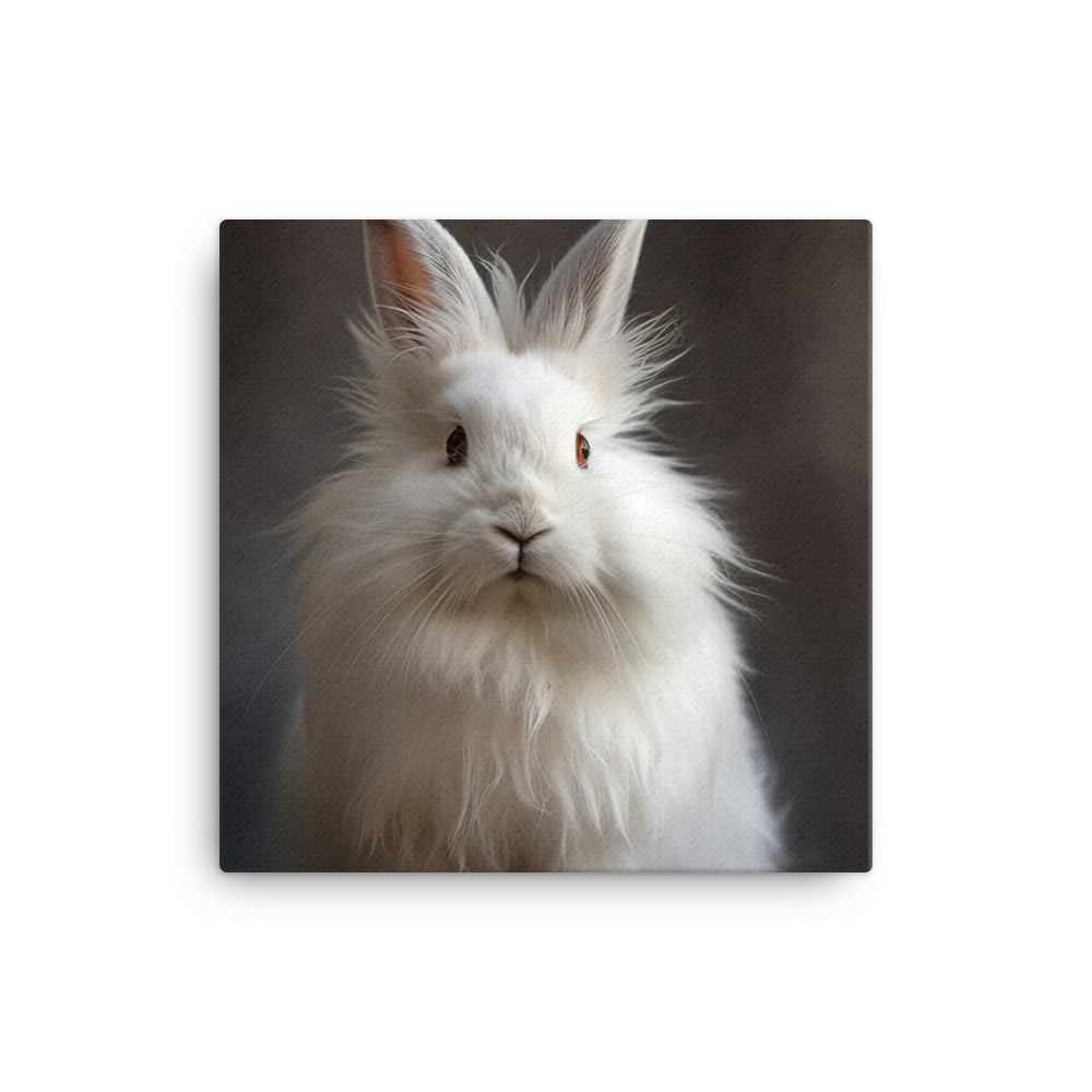 Adorable Dwarf Hotot Bunny Canvas - PosterfyAI.com
