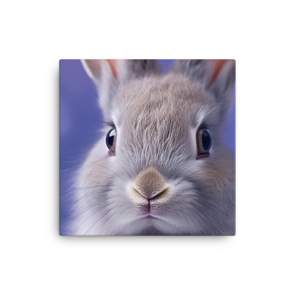 Charming Lilac Bunny Canvas - PosterfyAI.com