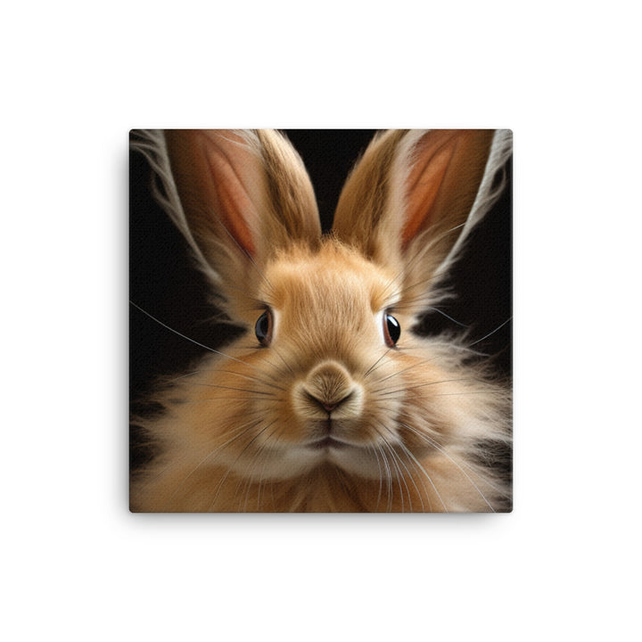 Charming Lionhead Bunny Canvas - PosterfyAI.com